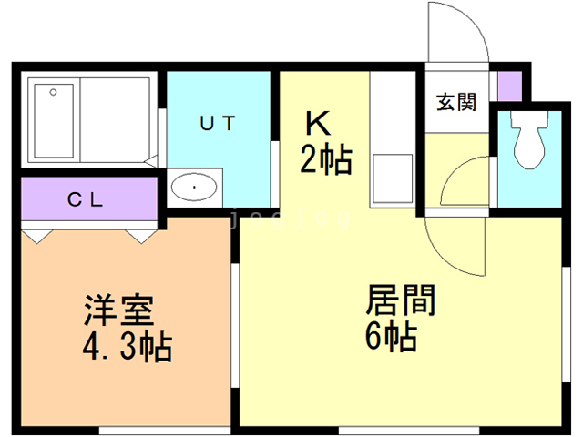 ふりる伏古の間取り