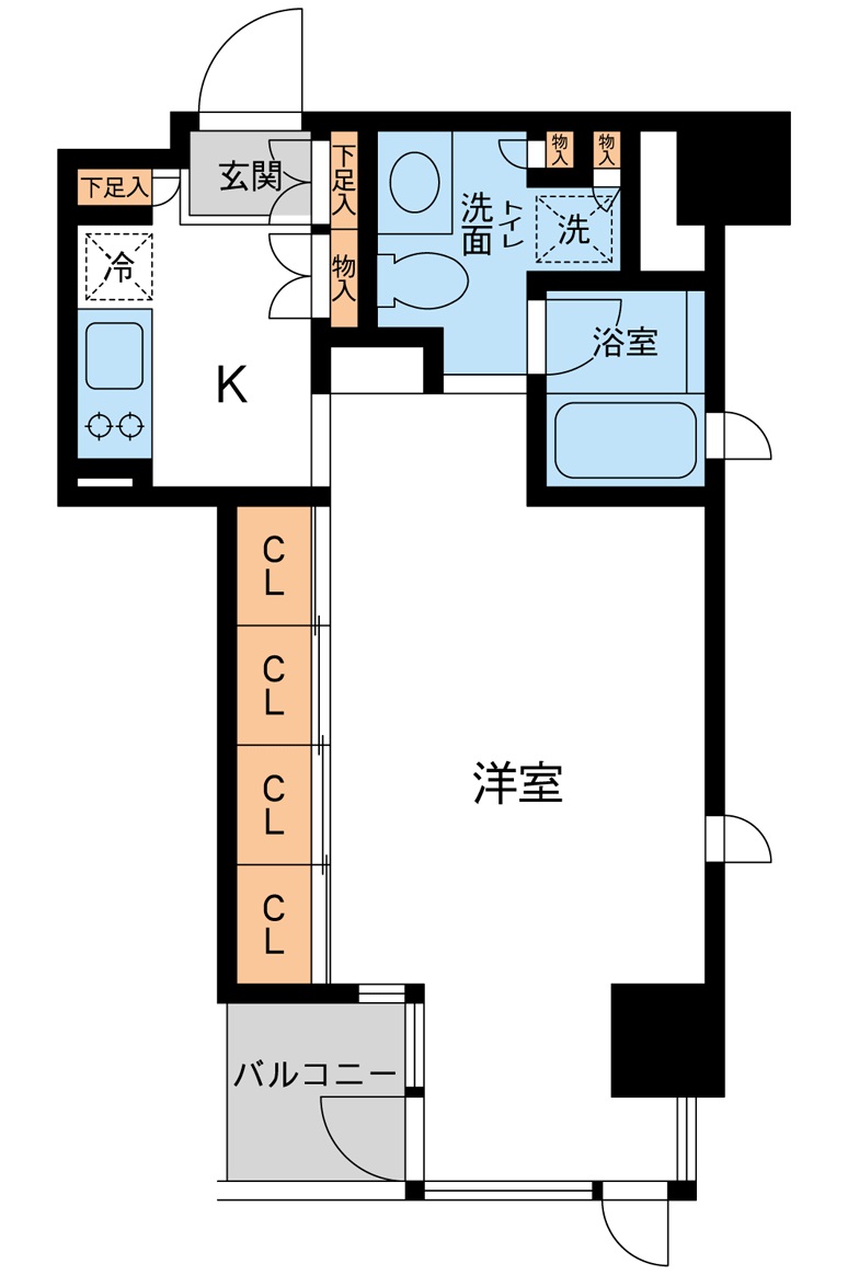 港区白金のマンションの間取り