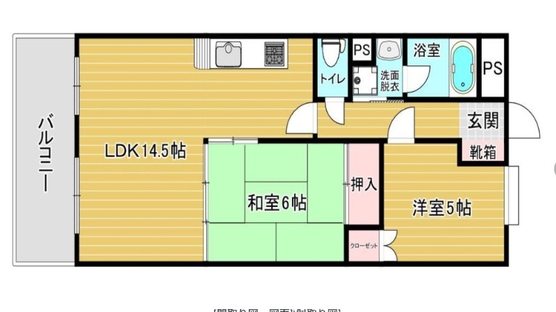 福岡市東区箱崎ふ頭のマンションの間取り