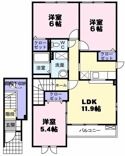 デスパシオＡの間取り