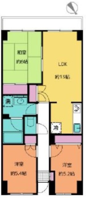 パスティーユ石川台の間取り