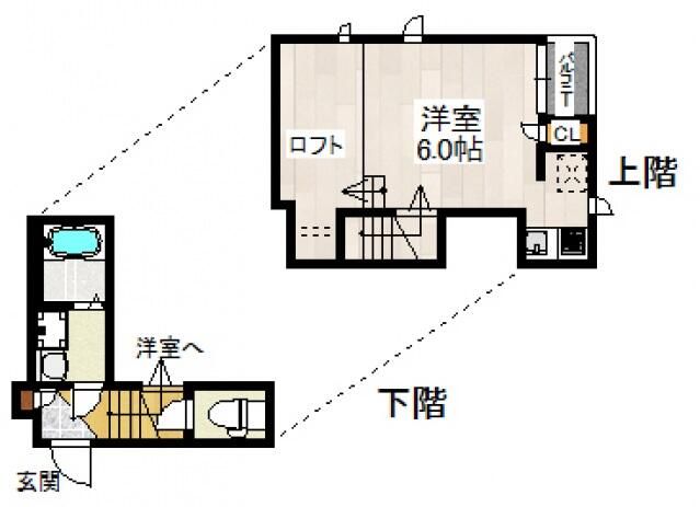 八千代市大和田新田のアパートの間取り