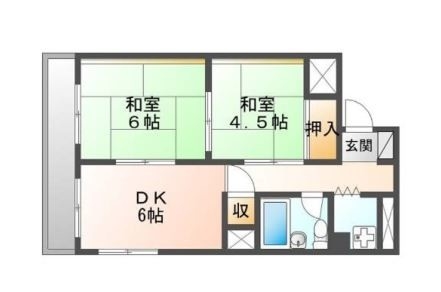 那覇市牧志のマンションの間取り