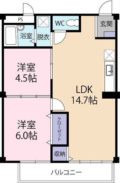 シティハイツ山本の間取り