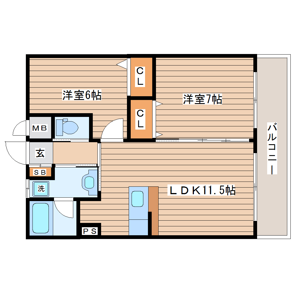 リビングステージ木町通の間取り