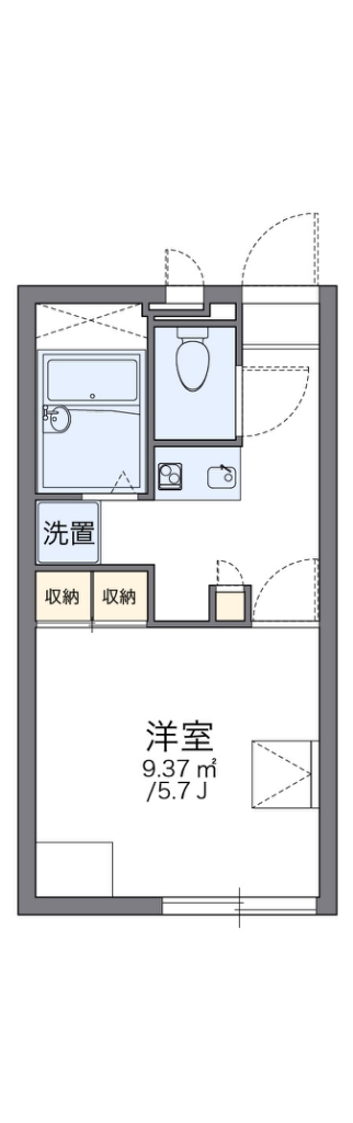 レオパレスしもあらたの間取り