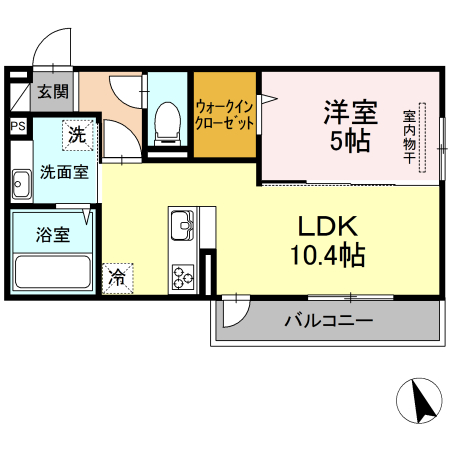 アクシス島崎の間取り