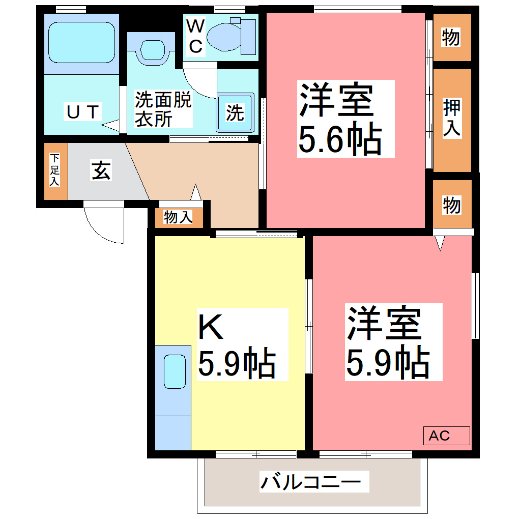 メゾン　プレミールBの間取り