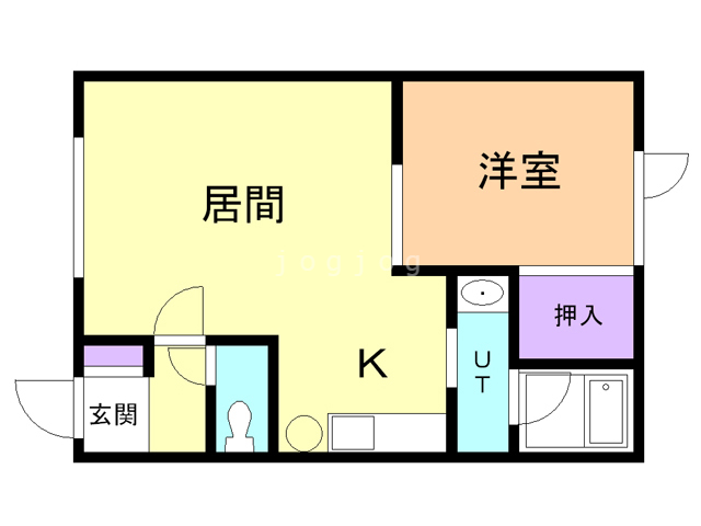 釧路郡釧路町国誉のアパートの間取り