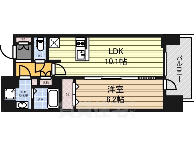 名古屋市中区丸の内のマンションの間取り