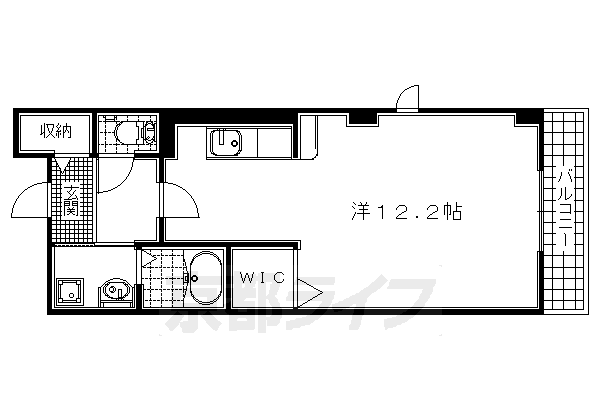 京田辺市草内大切のマンションの間取り