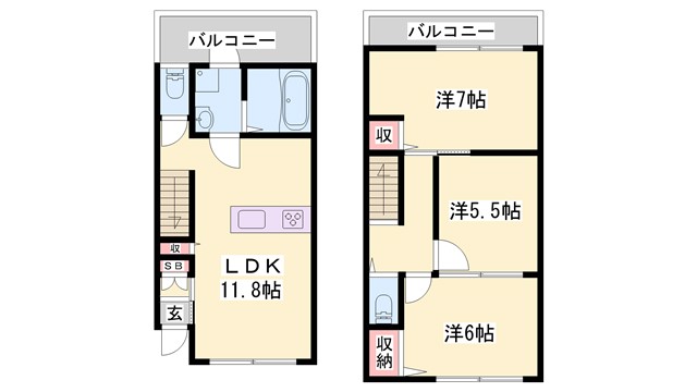 エル・サッスーンYASHIROの間取り