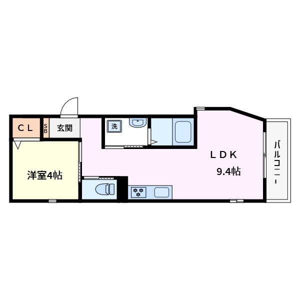 足立区東和のアパートの間取り