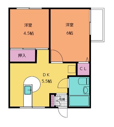 橋本市野のマンションの間取り