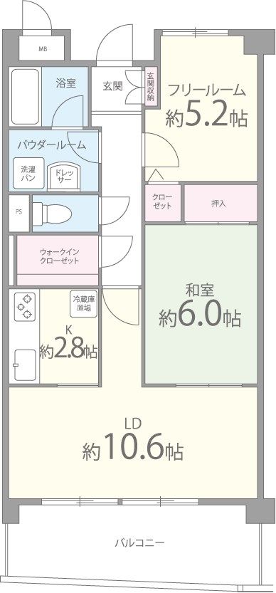 アドミラブールの間取り