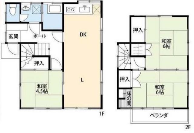 【新堀貸家の間取り】