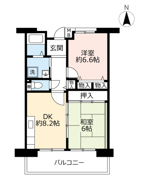 ＵＲ香里ヶ丘けやき東街の間取り