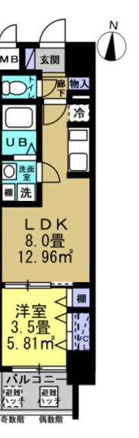 リアライズ南巽の間取り