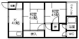 八代ハイツの間取り