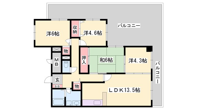 露風館の間取り