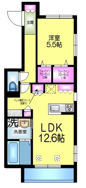 Ｔｈｅ　Ｓｕｉｔｅ　Ｓｈｉｎｋｏｉｗａの間取り