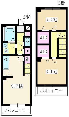 朝霞市仲町のマンションの間取り