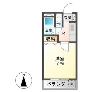 コテージ東海(南)南北棟の間取り