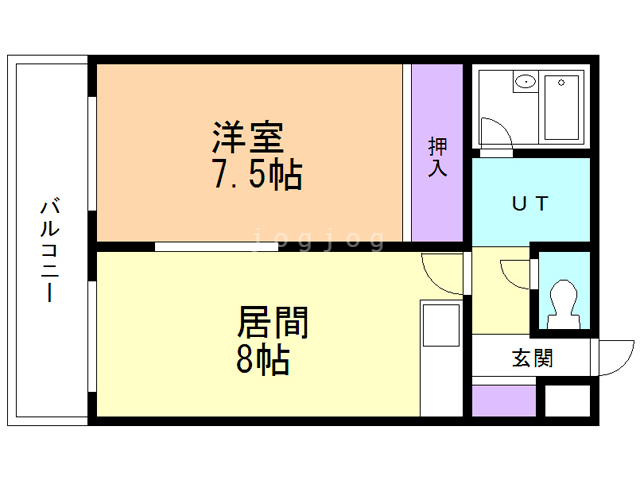 エースハイム琴似の間取り