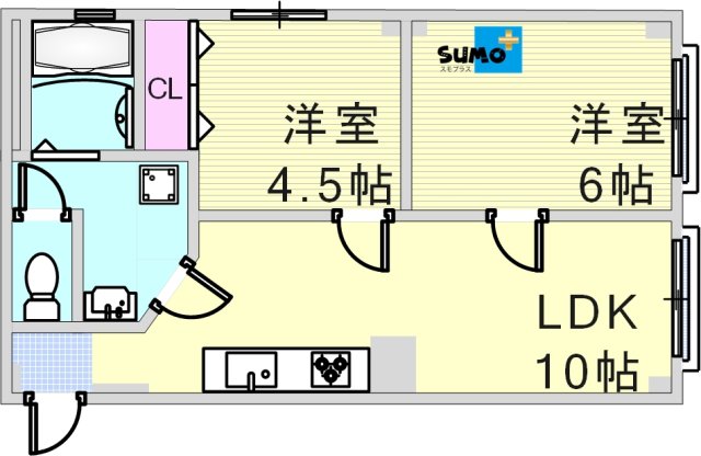 吉田マンションの間取り