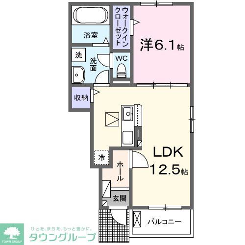 高座郡寒川町宮山のアパートの間取り