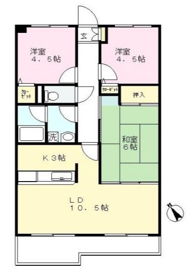 ビラ玉川学園台の間取り