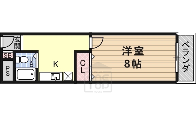 茨木市主原町のマンションの間取り