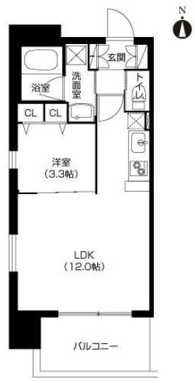 アーバネックス西長堀の間取り