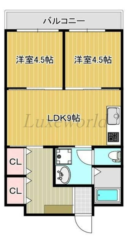 横浜市港北区日吉本町のマンションの間取り