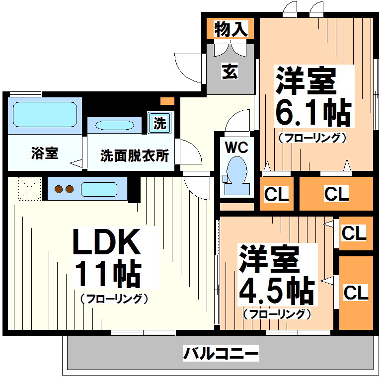 フラット明大前の間取り