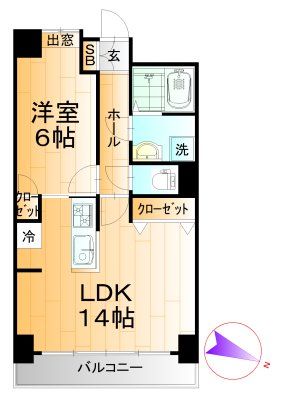 フォーシーズン開成山公園の間取り