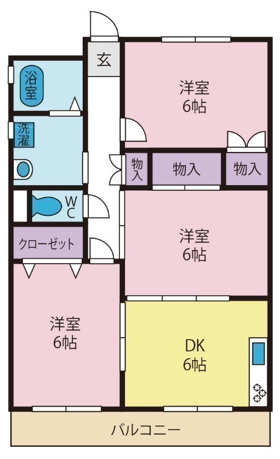 パールハイツ徳行の間取り