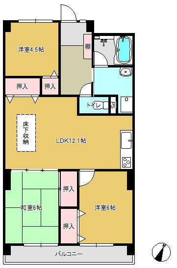 脇崎マンションIIの間取り