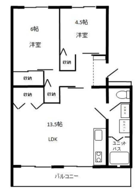 西武狭山グリーンヒル 1号棟の間取り