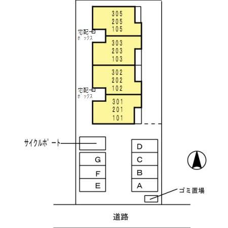 【グランデリーオの駐車場】