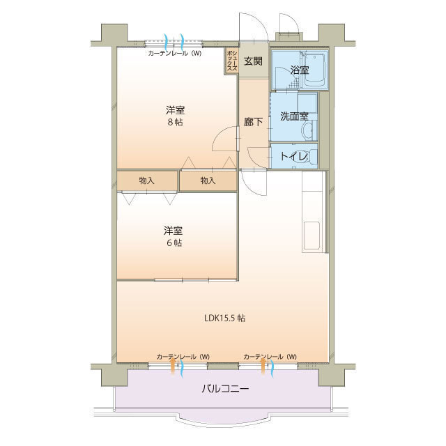 ハートフルマンション KAWABEの間取り