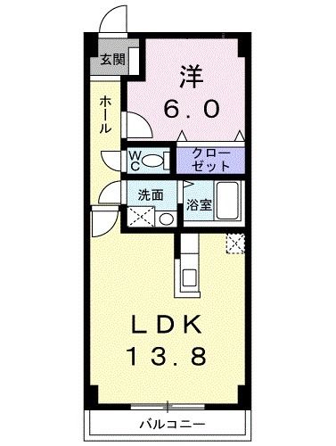 クラール七重浜の間取り