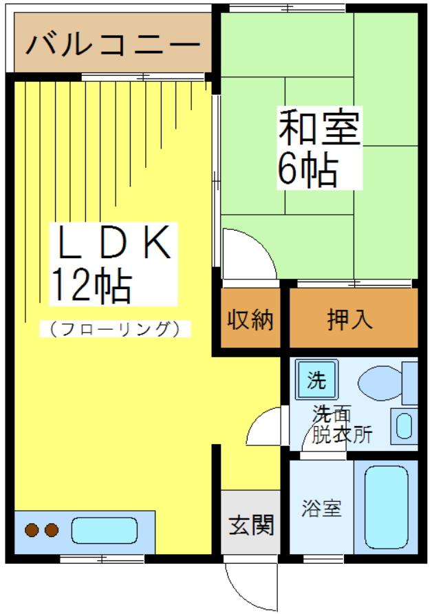 世田谷区羽根木のマンションの間取り