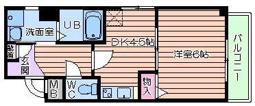 リバーライズ寺田町の間取り