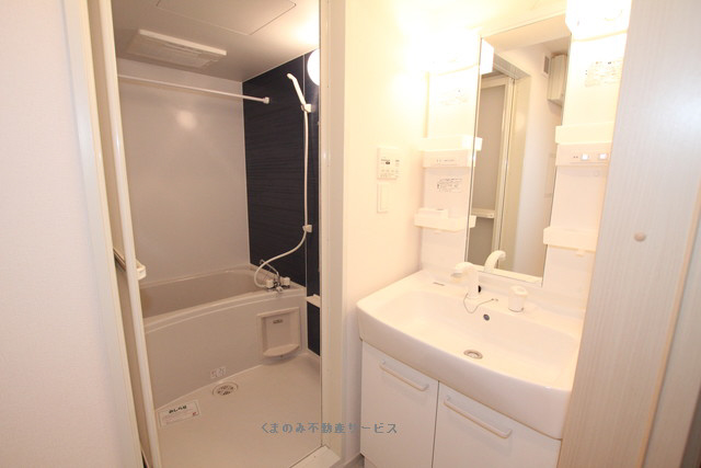 洗面設備　広い洗面スペース パークビュー高瀬A棟　201号室　2019