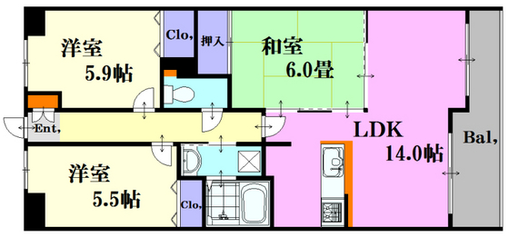 PHALEXの間取り写真