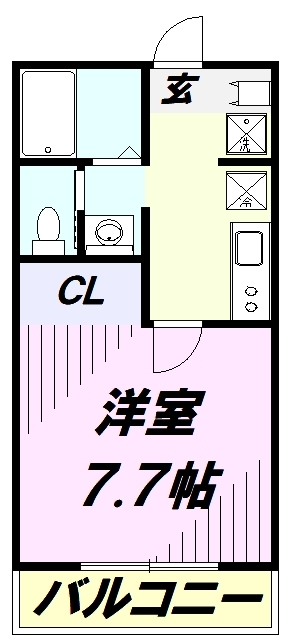 キャメル秋津8の間取り写真
