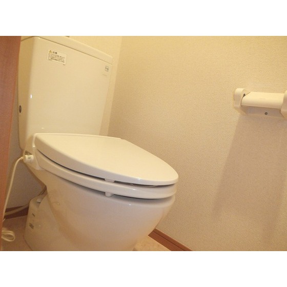 トイレ　落ち着いた色調のトイレです