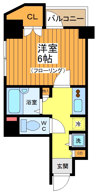 東急田園都市線 三軒茶屋駅 徒歩5分 9階建 築28年の間取り写真