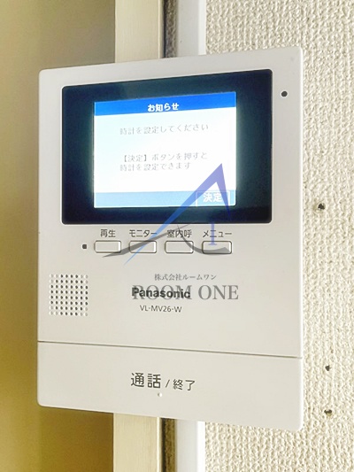 セキュリティ　モニター付きインターホンです。